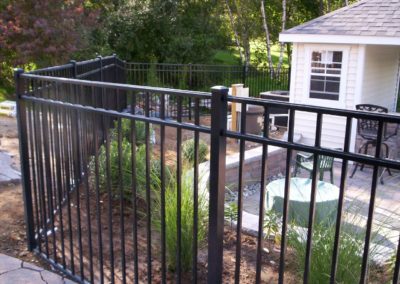 This is Starling style by OnGuard aluminum fence. A 54 inch BOCA Cod compliant pool fence is our most popular seller - in stock in black only - fully assembled and ready for delivery or pick up.