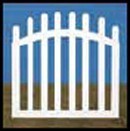 Illusions Vinyl Fence Contemporary Spaced Picket Fence Gate