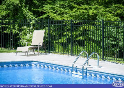 Eastern Aluminum fence Style 54202 is also available in Bronze