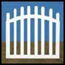 Illusions Vinyl Gate Styles - Contemporary Spaced Picket Fence Gate