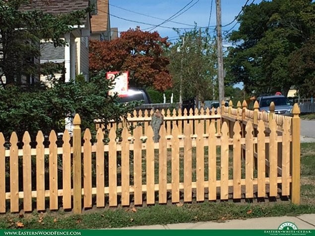 Eastern White Cedar picket fence - Pro Fence Supply