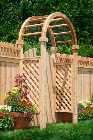 Eastern Cedar Arbors or Pergolas make a beautiful addition to any yard!