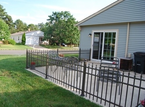 Ornamental Metal Fence can be steel, aluminum or wrought iron. Click here for things to consider when you'rs thinking about an ornamental fence