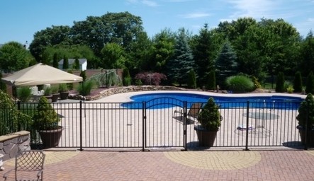 Eastern Ornamental Aluminum Pool Fence