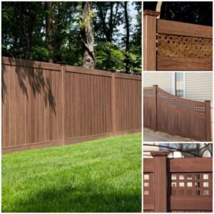 WoodBond™ Walnut wood grain - Pro Fence Supply